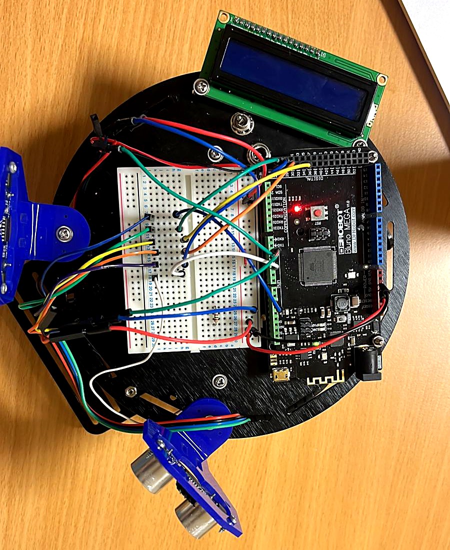 Le robot vu de dessus